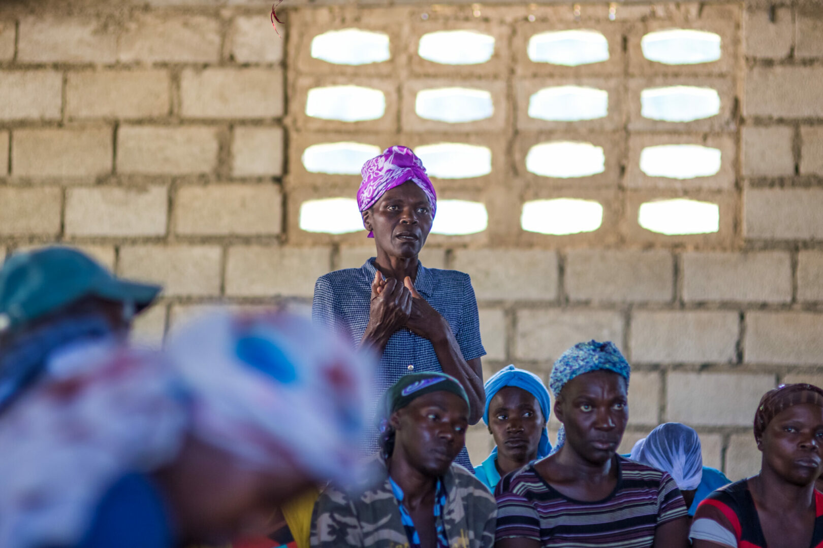 A savings group member proposes a loan.