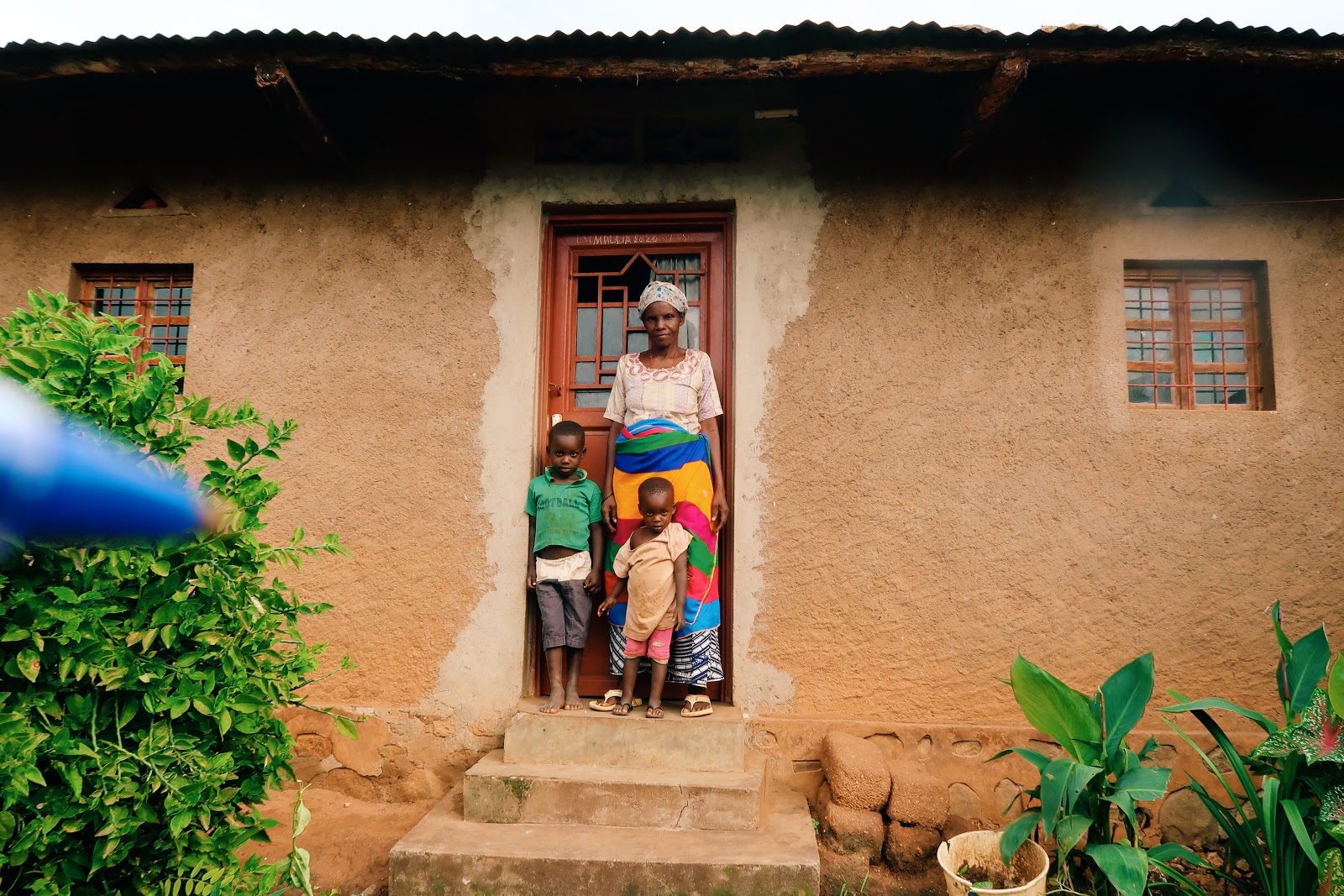 Yahaira with her grandchildren in Burundi facing climate change