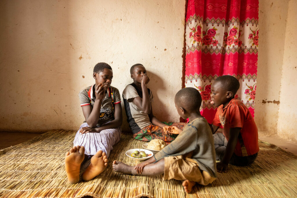 family meal visit to burundi