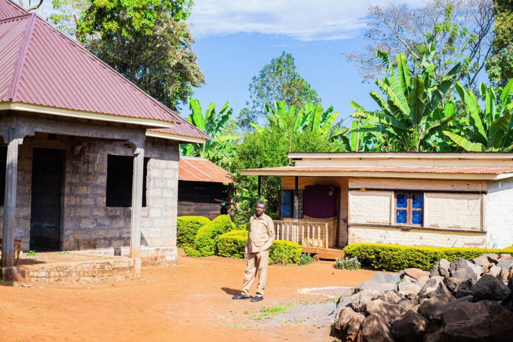 Asanterabi building his own house through Tanzania savings group